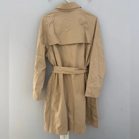BRAND NEW Quince Beige Double-Breasted Trench Coat in XL - Picture 11 of 12
